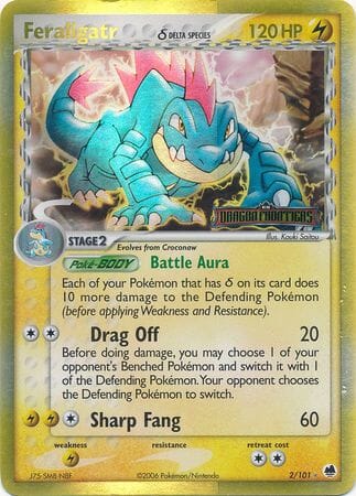 Feraligatr (2/101) (Delta Species) (Stamped) [EX: Dragon Frontiers] Pokemon Single Pokémon  | Multizone: Comics And Games