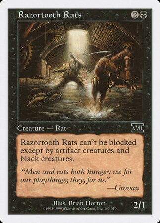 Razortooth Rats [Classic Sixth Edition] MTG Single Magic: The Gathering  | Multizone: Comics And Games