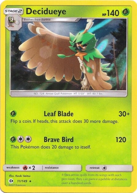 Decidueye (11/149) (Water Web Holo) [Sun & Moon: Base Set] Pokemon Single Pokémon  | Multizone: Comics And Games