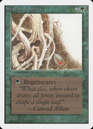 Wall of Brambles [Unlimited Edition] MTG Single Magic: The Gathering  | Multizone: Comics And Games