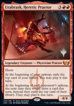 Urabrask, Heretic Praetor (Promo Pack) [Streets of New Capenna Promos] MTG Single Magic: The Gathering  | Multizone: Comics And Games