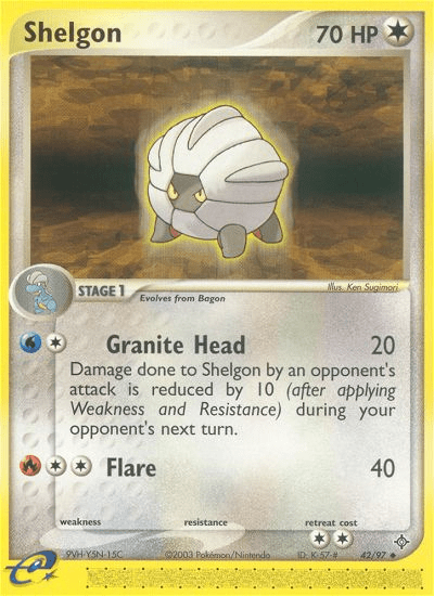 Shelgon (42/97) [EX: Dragon] Pokemon Single Pokémon  | Multizone: Comics And Games