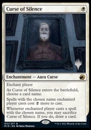 Curse of Silence (Promo Pack) [Innistrad: Midnight Hunt Promos] MTG Single Magic: The Gathering  | Multizone: Comics And Games