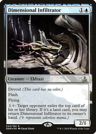 Dimensional Infiltrator [Oath of the Gatewatch Promos] MTG Single Magic: The Gathering  | Multizone: Comics And Games
