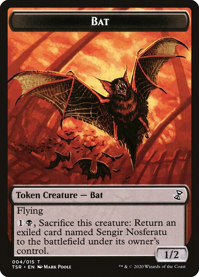 Bat Token [Time Spiral Remastered Tokens] MTG Single Magic: The Gathering  | Multizone: Comics And Games
