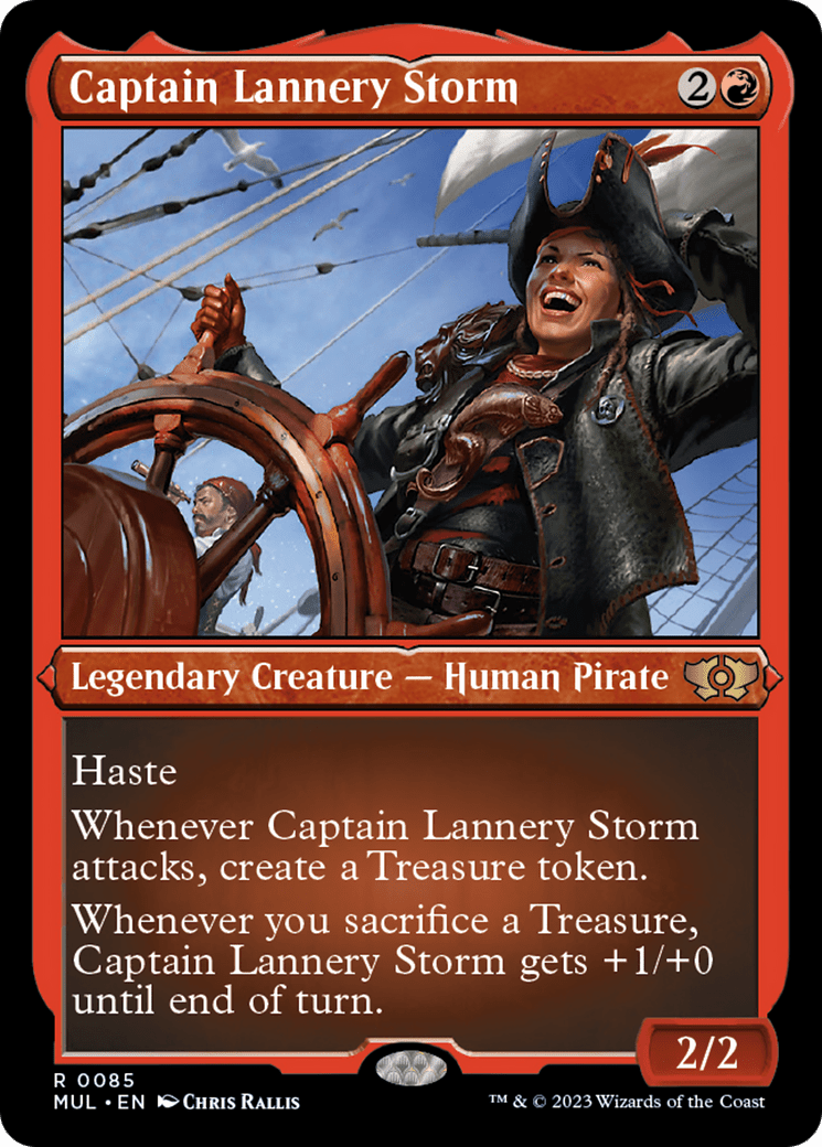 Captain Lannery Storm (Foil Etched) [Multiverse Legends] MTG Single Magic: The Gathering  | Multizone: Comics And Games