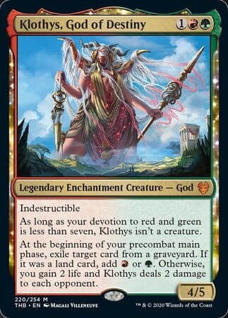 Klothys, God of Destiny [Theros Beyond Death] MTG Single Magic: The Gathering  | Multizone: Comics And Games