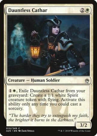Dauntless Cathar [Masters 25] MTG Single Magic: The Gathering  | Multizone: Comics And Games