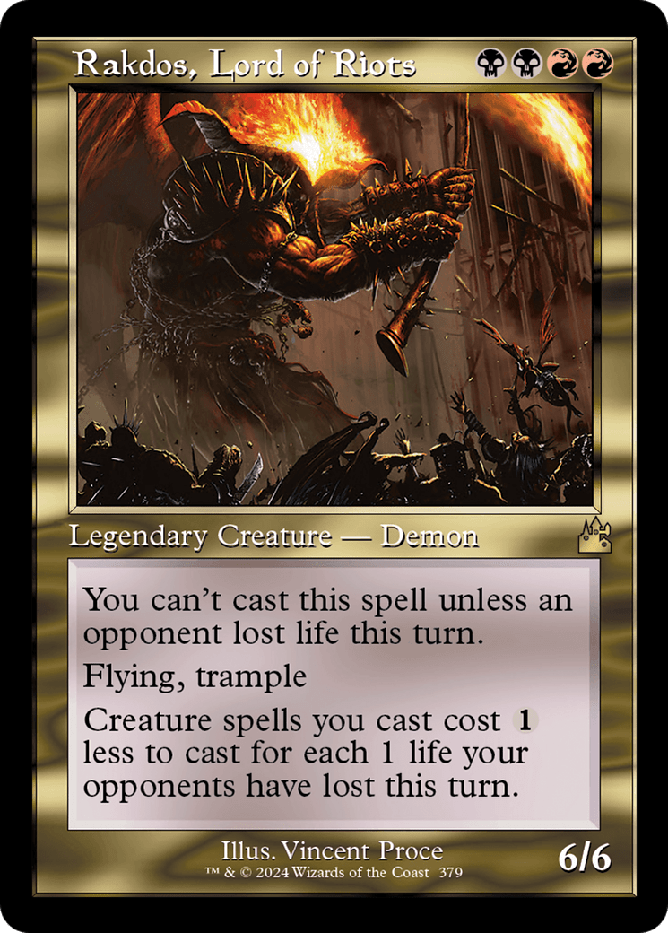 Rakdos, Lord of Riots (Retro Frame) [Ravnica Remastered] MTG Single Magic: The Gathering  | Multizone: Comics And Games