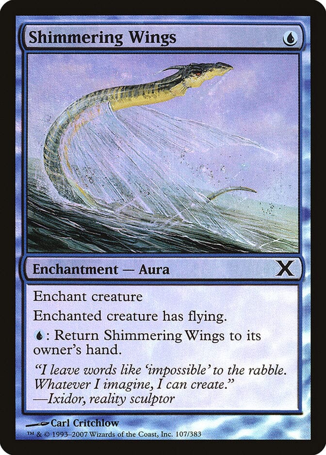 Shimmering Wings (Premium Foil) [Tenth Edition] MTG Single Magic: The Gathering  | Multizone: Comics And Games