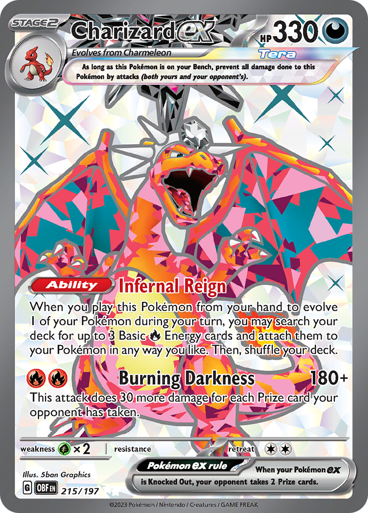 Charizard ex (215/197) [Scarlet & Violet: Obsidian Flames] | Multizone: Comics And Games