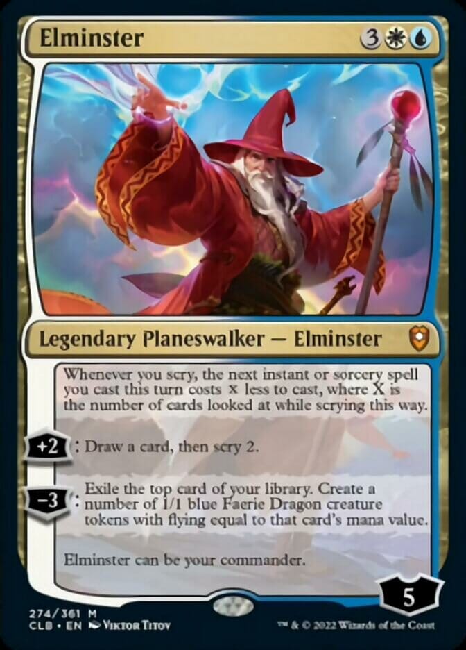 Elminster [Commander Legends: Battle for Baldur's Gate] MTG Single Magic: The Gathering  | Multizone: Comics And Games