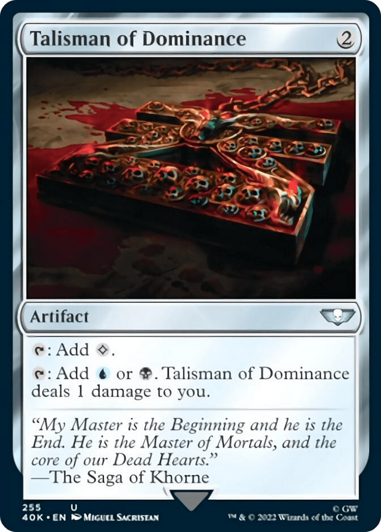Talisman of Dominance (255) [Universes Beyond: Warhammer 40,000] MTG Single Magic: The Gathering  | Multizone: Comics And Games