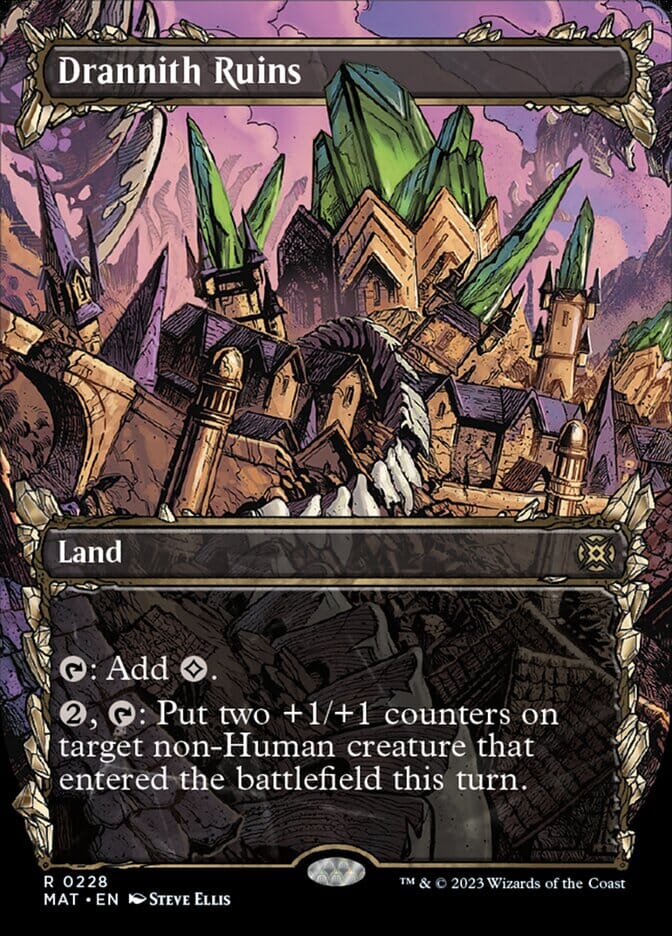 Drannith Ruins (Showcase Halo Foil) [March of the Machine: The Aftermath] MTG Single Magic: The Gathering  | Multizone: Comics And Games