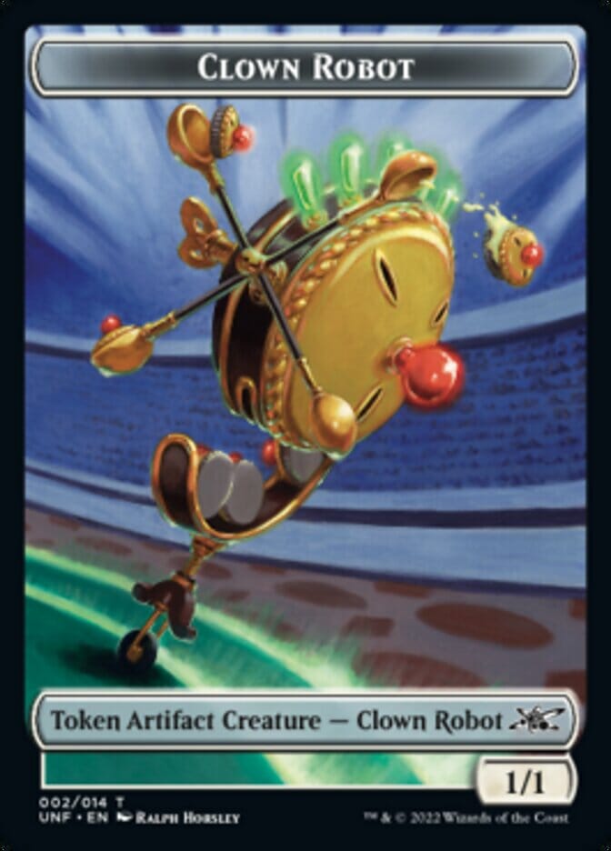 Clown Robot (002) Token [Unfinity Tokens] MTG Single Magic: The Gathering  | Multizone: Comics And Games
