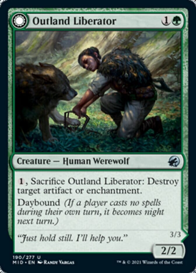 Outland Liberator // Frenzied Trapbreaker [Innistrad: Midnight Hunt] MTG Single Magic: The Gathering  | Multizone: Comics And Games