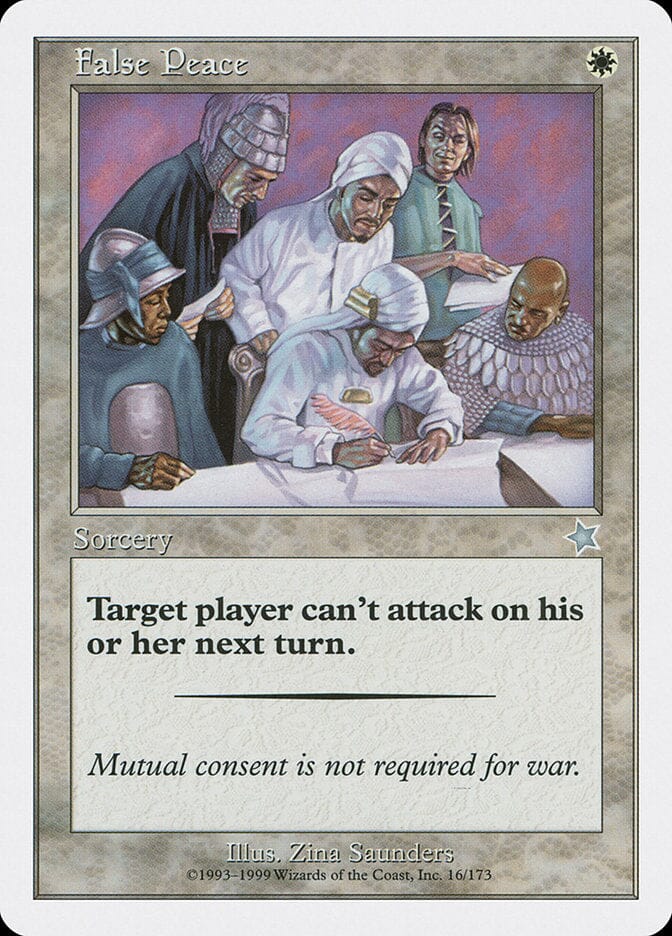 False Peace [Starter 1999] MTG Single Magic: The Gathering  | Multizone: Comics And Games