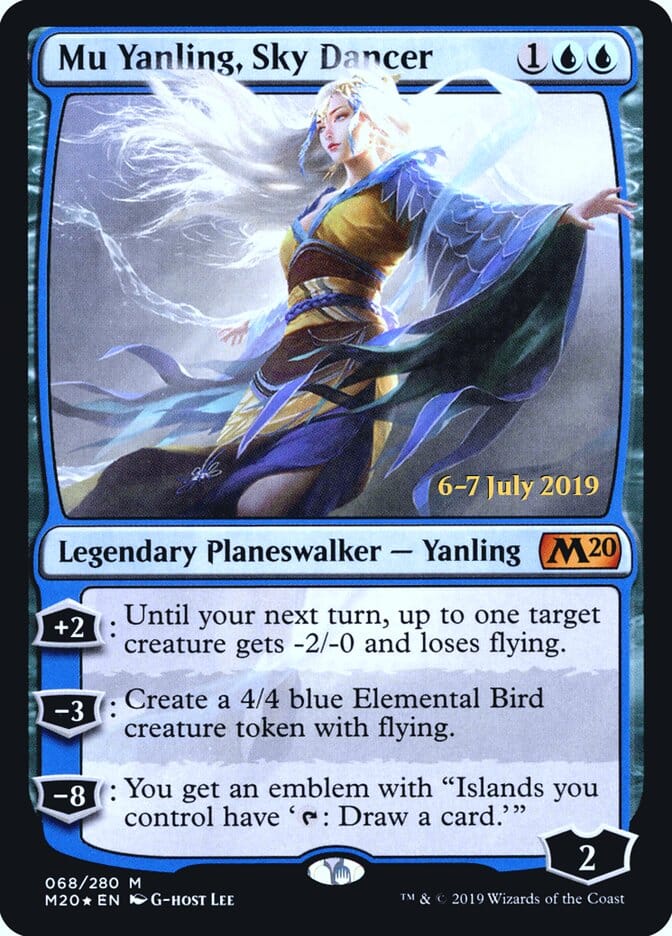 Mu Yanling, Sky Dancer [Core Set 2020 Prerelease Promos] MTG Single Magic: The Gathering  | Multizone: Comics And Games