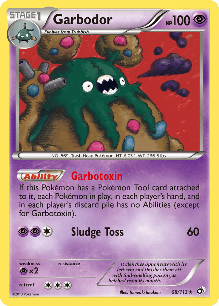 Garbodor (68/113) [Black & White: Legendary Treasures] Pokemon Single Pokémon  | Multizone: Comics And Games