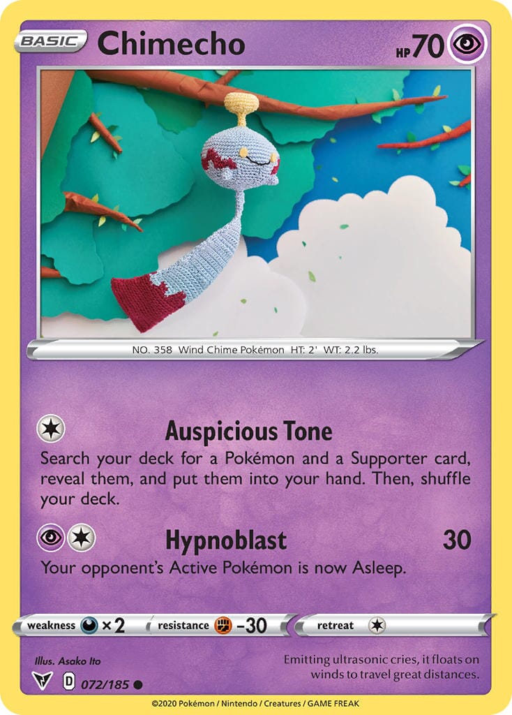 Chimecho (072/185) [Sword & Shield: Vivid Voltage] Pokemon Single Pokémon  | Multizone: Comics And Games
