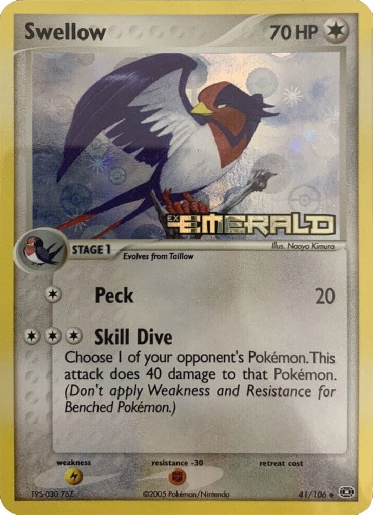 Swellow (41/106) (Stamped) [EX: Emerald] Pokemon Single Pokémon  | Multizone: Comics And Games
