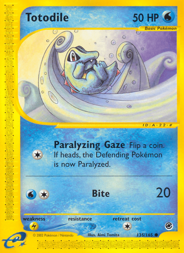Totodile (135/165) [Expedition: Base Set] Pokemon Single Pokémon  | Multizone: Comics And Games