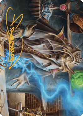 Renari, Merchant of Marvels Art Card (Gold-Stamped Signature) [Commander Legends: Battle for Baldur's Gate Art Series] MTG Single Magic: The Gathering  | Multizone: Comics And Games