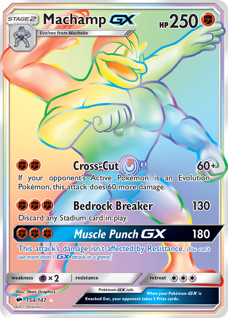 Machamp GX (154/147) [Sun & Moon: Burning Shadows] Pokemon Single Pokémon  | Multizone: Comics And Games