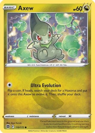 Axew (110/172) [Sword & Shield: Brilliant Stars] Pokemon Single Pokémon  | Multizone: Comics And Games