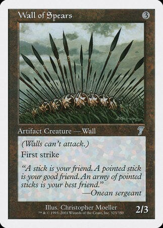 Wall of Spears [Seventh Edition] MTG Single Magic: The Gathering  | Multizone: Comics And Games