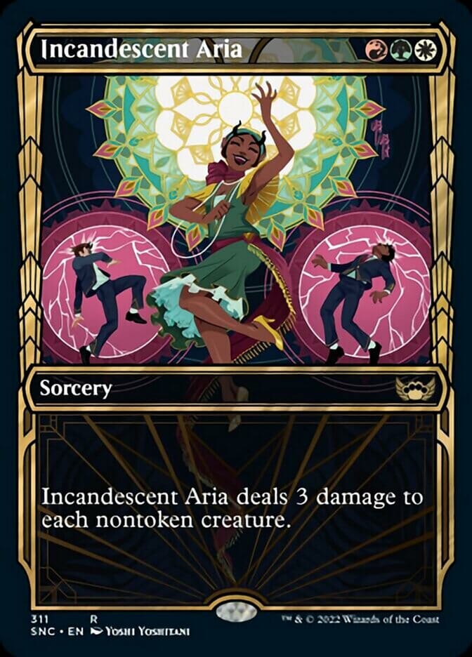 Incandescent Aria (Showcase Golden Age) [Streets of New Capenna] MTG Single Magic: The Gathering  | Multizone: Comics And Games