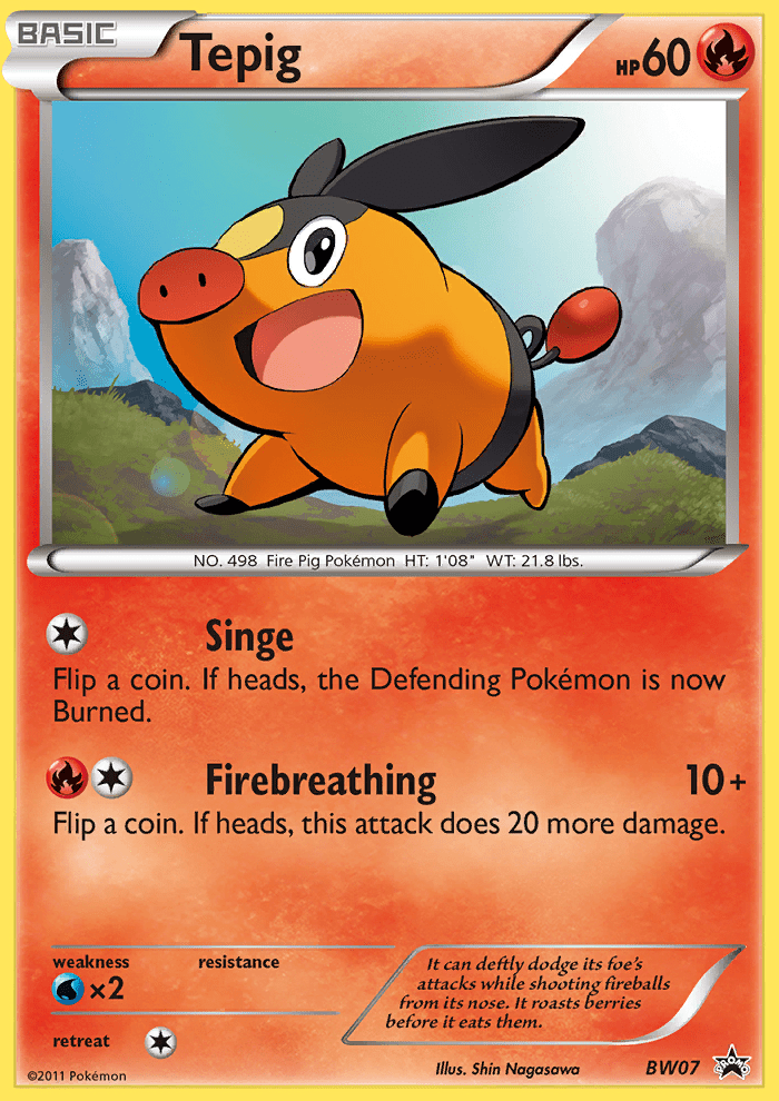 Tepig (BW07) [Black & White: Black Star Promos] Pokemon Single Pokémon  | Multizone: Comics And Games
