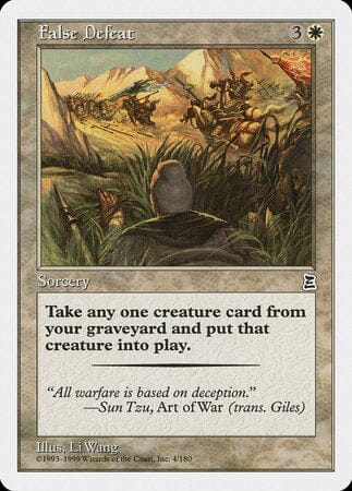 False Defeat [Portal Three Kingdoms] MTG Single Magic: The Gathering  | Multizone: Comics And Games
