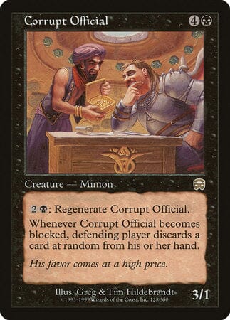 Corrupt Official [Mercadian Masques] MTG Single Magic: The Gathering  | Multizone: Comics And Games