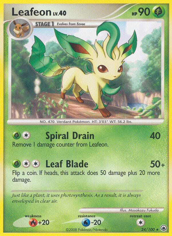 Leafeon (24/100) (Theme Deck Exclusive) [Diamond & Pearl: Majestic Dawn] Pokemon Single Pokémon  | Multizone: Comics And Games