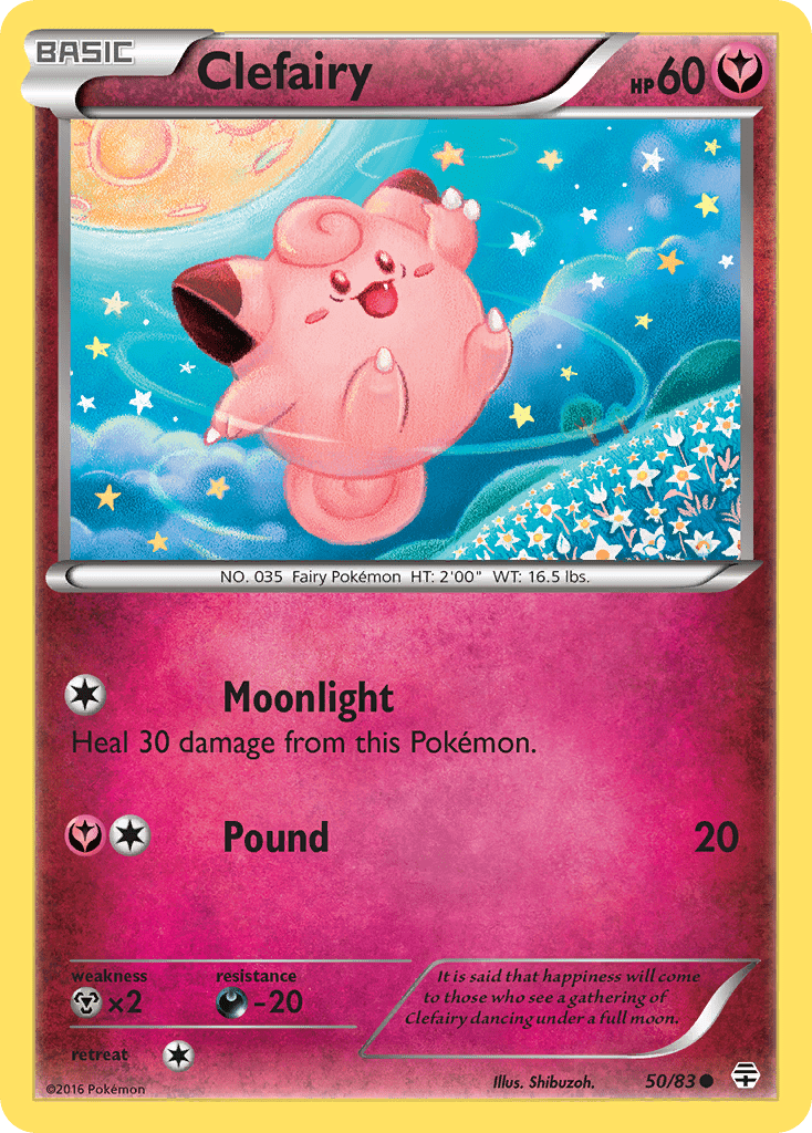Clefairy (50/83) [XY: Generations] Pokemon Single Pokémon  | Multizone: Comics And Games