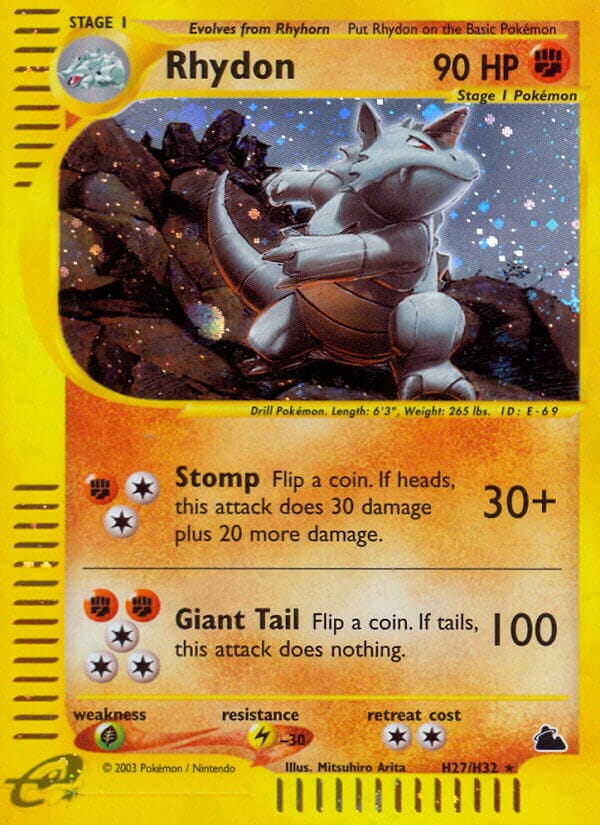 Rhydon (H27/H32) [Skyridge] Pokemon Single Pokémon  | Multizone: Comics And Games