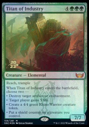Titan of Industry [Streets of New Capenna Prerelease Promos] MTG Single Magic: The Gathering  | Multizone: Comics And Games