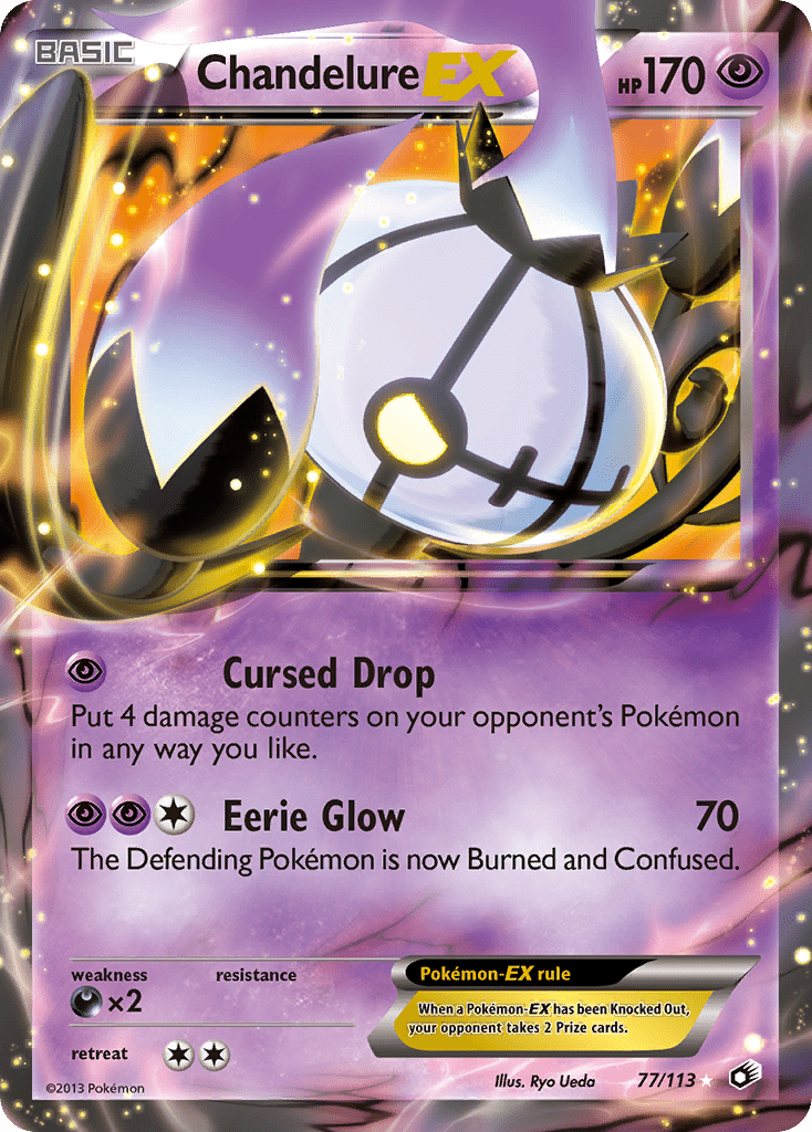 Chandelure EX (77/113) [Black & White: Legendary Treasures] Pokemon Single Pokémon  | Multizone: Comics And Games