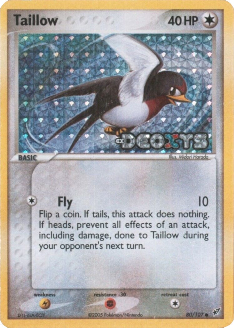 Taillow (80/107) (Stamped) [EX: Deoxys] Pokemon Single Pokémon  | Multizone: Comics And Games