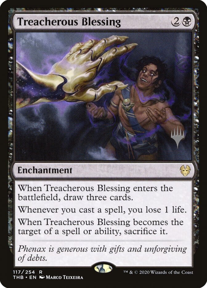 Treacherous Blessing (Promo Pack) [Theros Beyond Death Promos] MTG Single Magic: The Gathering  | Multizone: Comics And Games