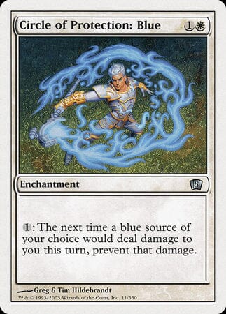 Circle of Protection: Blue [Eighth Edition] MTG Single Magic: The Gathering  | Multizone: Comics And Games