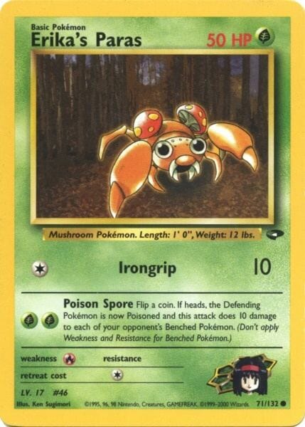 Erika's Paras (71/132) [Gym Challenge Unlimited] Pokemon Single Pokémon  | Multizone: Comics And Games