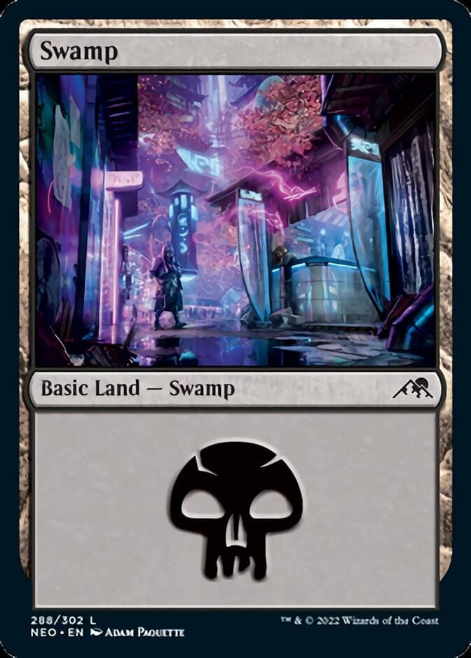 Swamp (288) [Kamigawa: Neon Dynasty] MTG Single Magic: The Gathering  | Multizone: Comics And Games