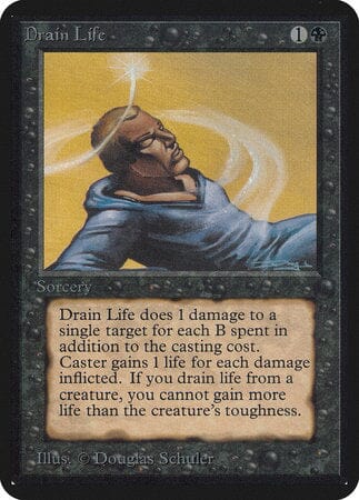 Drain Life [Limited Edition Alpha] MTG Single Magic: The Gathering  | Multizone: Comics And Games
