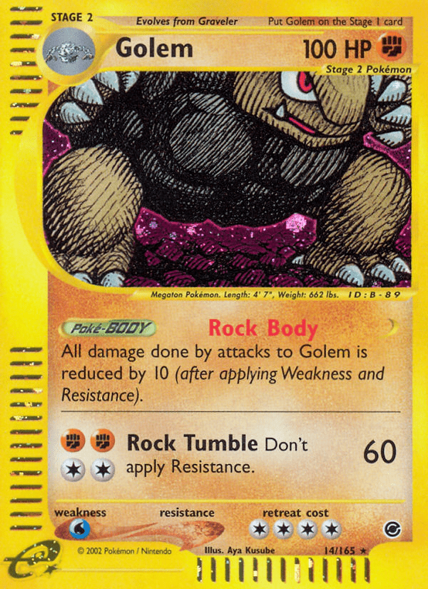 Golem (14/165) [Expedition: Base Set] Pokemon Single Pokémon  | Multizone: Comics And Games