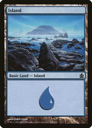 Island (305) [Commander 2011] MTG Single Magic: The Gathering  | Multizone: Comics And Games