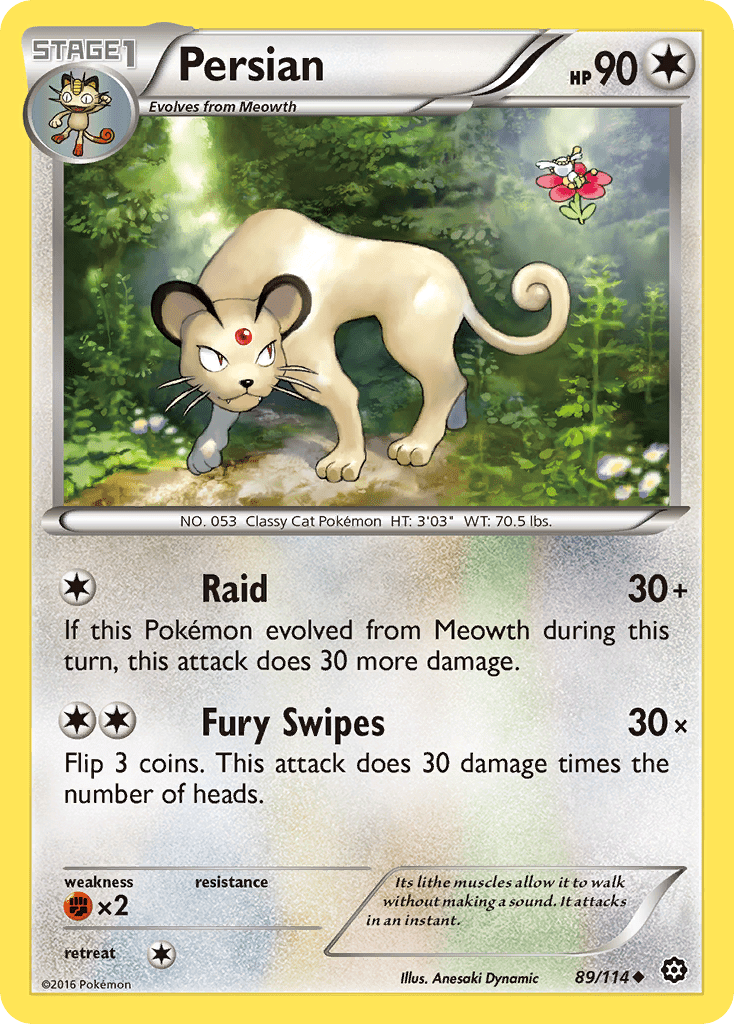 Persian (89/114) [XY: Steam Siege] Pokemon Single Pokémon  | Multizone: Comics And Games