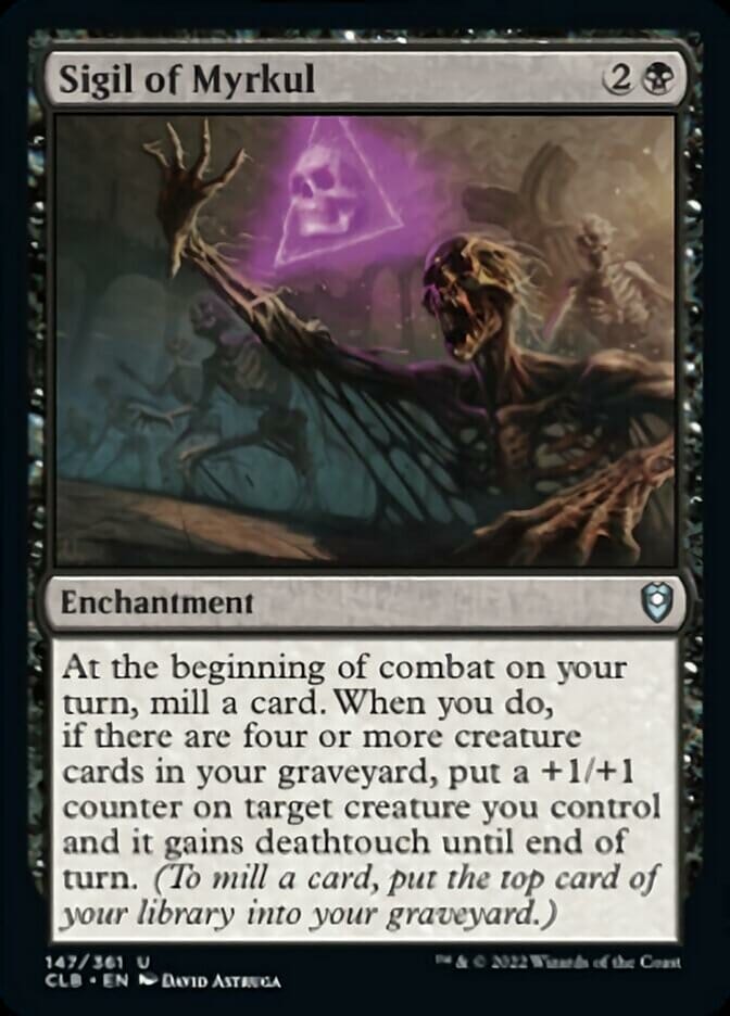 Sigil of Myrkul [Commander Legends: Battle for Baldur's Gate] MTG Single Magic: The Gathering  | Multizone: Comics And Games