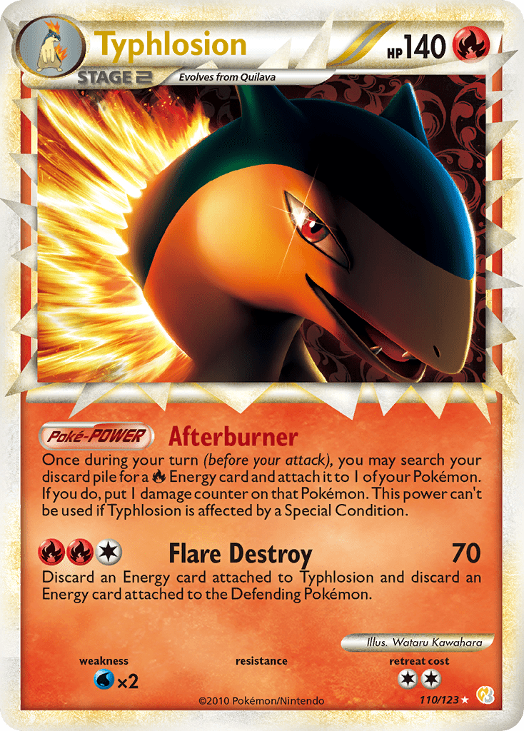 Typhlosion (110/123) [HeartGold & SoulSilver: Base Set] Pokemon Single Pokémon  | Multizone: Comics And Games